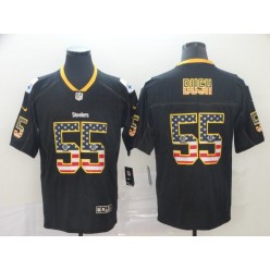 Pittsburgh Steelers #55 Devin Bush Black USA Flash Fashion Limited Nike NFL Men Jersey