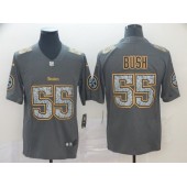 Pittsburgh Steelers #55 Devin Bush Gray Camo Vapor Untouchable Limited Nike NFL Men Jersey