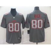 San Francisco 49ers #80 Jerry Rice Gray Camo Vapor Untouchable Limited Nike NFL Men Jersey