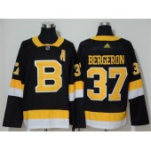 Boston Bruins #37 Patrice Bergeron Black Adidas NHL Men Jersey