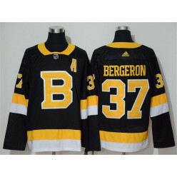 Boston Bruins #37 Patrice Bergeron Black Adidas NHL Men Jersey