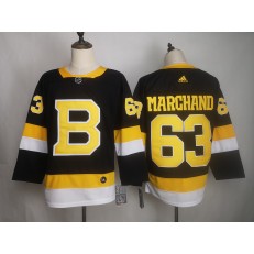 Boston Bruins #63 Brad Marchand Black Adidas NHL Men Jersey