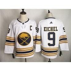 Buffalo Sabres #9 Jack Eichel White 50th Anniversary Adidas NHL Men Jersey