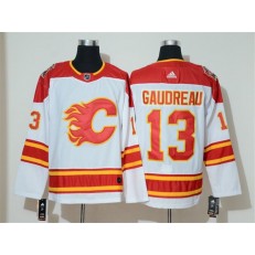 Calgary Flames #13 Johnny Gaudreau White 2019 Heritage Classic Breakaway Adidas NHL Men Jersey