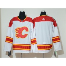 Calgary Flames Blank White 2019 Heritage Classic Breakaway Adidas NHL Men Jersey