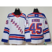 New York Rangers #45 Kaapo Kakko White Adidas NHL Men Jersey