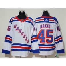 New York Rangers #45 Kaapo Kakko White Adidas NHL Men Jersey