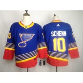 St.Louis Blues #10 Brayden Schenn Blue Adidas NHL Men Jersey