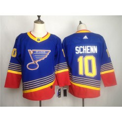 St.Louis Blues #10 Brayden Schenn Blue Adidas NHL Men Jersey