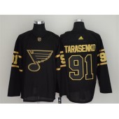 St.Louis Blues #91 Vladimir Tarasenko Black Gold Adidas NHL Men Jersey
