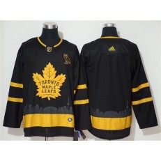 Toronto Maple Leafs Blank Black Gold Adidas NHL Men Jersey