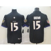 Baltimore Ravens #15 Marquise Brown Black Alternate Vapor Untouchable Limited NFL Nike Men Jersey