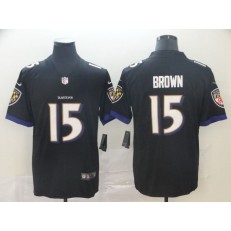 Baltimore Ravens #15 Marquise Brown Black Alternate Vapor Untouchable Limited NFL Nike Men Jersey