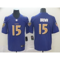 Baltimore Ravens #15 Marquise Brown Purple Color Rush Limited NFL Nike Men Jersey