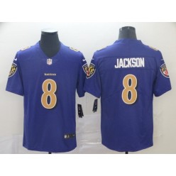 Baltimore Ravens #8 Lamar Jackson Purple Color Rush Limited Nike NFL Men Jersey