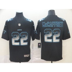 Carolina Panthers #22 Christian McCaffrey Black Arch Smoke Vapor Untouchable Limited Nike NFL Men Jersey