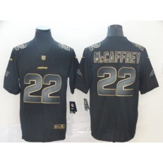 Carolina Panthers #22 Christian McCaffrey Black Gold Vapor Untouchable Limited Nike NFL Men Jersey