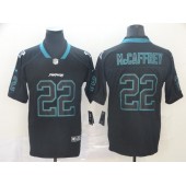 Carolina Panthers #22 Christian McCaffrey Black Shadow Legend Limited Nike NFL Men Jersey