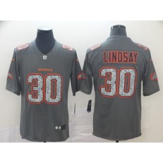 Denver Broncos #30 Phillip Lindsay Gray Camo Vapor Untouchable Limited Nike NFL Men Jersey