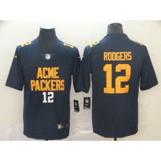 Green Bay Packers #12 Aaron Rodgers Navy City Edition Vapor Untouchable Limited Nike NFL Men Jersey