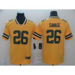 Green Bay Packers #26 Darnell Savage Jr. Gold Inverted Legend Limited Nike NFL Men Jersey