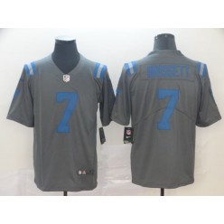 Indianapolis Colts #7 Jacoby Brissett Gray Inverted Legend Limited Nike NFL Men Jersey