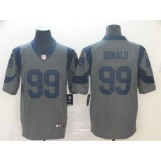 Los Angeles Rams #99 Aaron Donald Gray Inverted Legend Limited Nike NFL Men Jersey