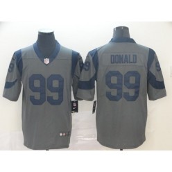 Los Angeles Rams #99 Aaron Donald Gray Inverted Legend Limited Nike NFL Men Jersey