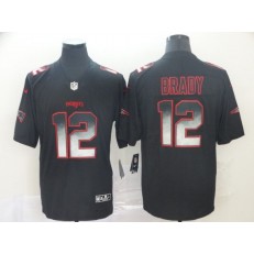 New England Patriots #12 Tom Brady Black Arch Smoke Vapor Untouchable Limited Nike NFL Men Jersey
