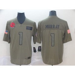 Arizona Cardinals #1 Kyler Murray 2019 Olive Salute To Service Limited Nike NFL Men Jersey