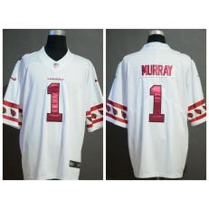 Arizona Cardinals #1 Kyler Murray White Team Logos Fashion Vapor Limited Nike NFL Men Jersey