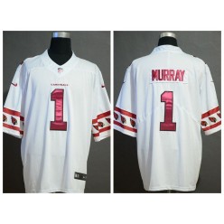 Arizona Cardinals #1 Kyler Murray White Team Logos Fashion Vapor Limited Nike NFL Men Jersey