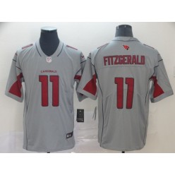 Arizona Cardinals #11 Larry Fitzgerald Silver Inverted Legend Nike NFL Men Jersey