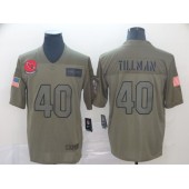 Arizona Cardinals #40 Pat Tillman 2019 Olive Salute To Service Limited Nike NFL Men Jersey