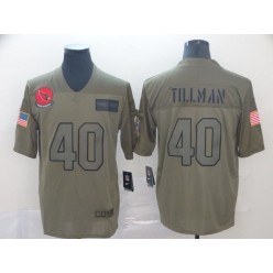 Arizona Cardinals #40 Pat Tillman 2019 Olive Salute To Service Limited Nike NFL Men Jersey