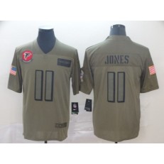 Atlanta Falcons #11 Julio Jones 2019 Olive Salute To Service Limited Nike NFL Men Jersey