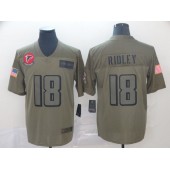 Atlanta Falcons #18 Calvin Ridley 2019 Olive Salute To Service Limited Nike NFL Men Jersey