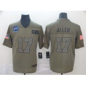 Buffalo Bills #17 Josh Allen 2019 Olive Salute To Service Limited Nike NFL Men Jersey