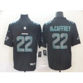 Carolina Panthers #22 Christian McCaffrey Black Impact Rush Limited Nike NFL Men Jersey