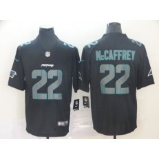 Carolina Panthers #22 Christian McCaffrey Black Impact Rush Limited Nike NFL Men Jersey