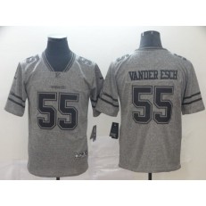 Dallas Cowboys #55 Leighton Vander Esch Gray Gridiron Gray Vapor Untouchable Limited Nike NFL Men Jersey