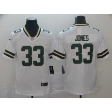 Green Bay Packers #33 Aaron Jones White Vapor Untouchable Limited Nike NFL Men Jersey