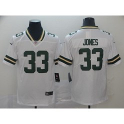 Green Bay Packers #33 Aaron Jones White Vapor Untouchable Limited Nike NFL Men Jersey