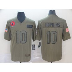 Houston Texans #10 DeAndre Hopkins 2019 Olive Salute To Service Limited Nike NFL Men Jersey