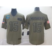 Jacksonville Jaguars #15 Gardner Minshew II 2019 Olive Salute To Service Limited Jersey