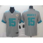 Jacksonville Jaguars #15 Gardner Minshew II Gray Inverted Legend Limited Nike NFL Men Jersey