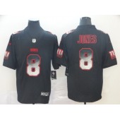 New York Giants #8 Daniel Jones Black Arch Smoke Vapor Untouchable Limited Jersey