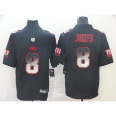 New York Giants #8 Daniel Jones Black Arch Smoke Vapor Untouchable Limited Jersey