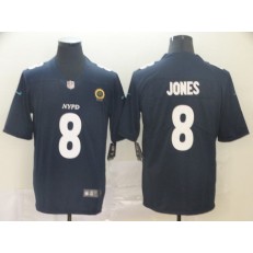 New York Giants #8 Daniel Jones Navy City Edition Vapor Untouchable Limited Nike NFL Men Jersey