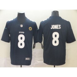 New York Giants #8 Daniel Jones Navy City Edition Vapor Untouchable Limited Nike NFL Men Jersey